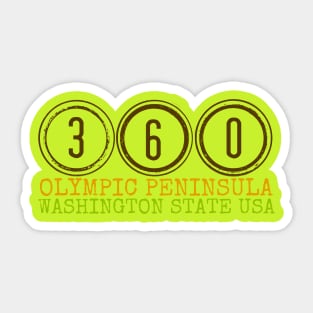 360 Olympic  Peninsula Sticker